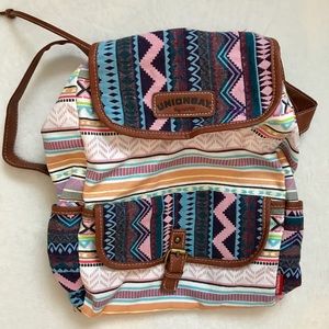 Multicolored, Hipster Backpack